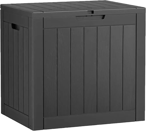 Outdoor Storage Box Waterproof, 32 Gallon Deck Box by WTFGO