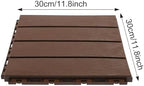 12-Pack Interlocking Deck Tiles, 12 x 12-inch Floor Tiles, Waterproof Plastic - Image 2