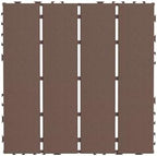 Plastic Interlocking Deck Tiles, 44 Pack Outdoor Patio Flooring, All Weather - Image 4