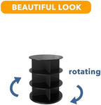 SpaceAid 3 Tier Rotating Shoe Rack Tower, Spinning Shoe Display Lazy Susan - Image 7