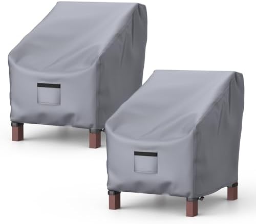 2 Pack Outdoor Patio Chair Covers Waterproof 29"Wx30"Dx36"H by Brosyda