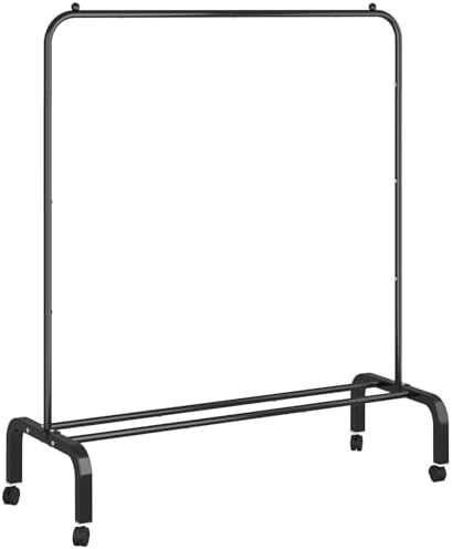 Rolling Clothes Rack Clothing Garment Rack by OTROUWORHT