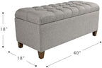 HomePop Ainsley 40" Storage Ottoman Bench - Image 3