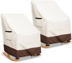 Rocking Chair Cover 2 Pack 600D Heavy Duty Waterproof by Unknown