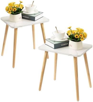 FORAOFUR Small Side Table, Quick Assembly End Furniture by FORAOFUR