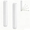 4.33 in Extended Folding Coat Hooks, 2 Pack White Wall Hooks, Zinc Alloy by Dntorx