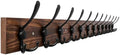 Coat Rack Wall Mount 47.3'' Solid Wood and 12 Hooks by Homagic
