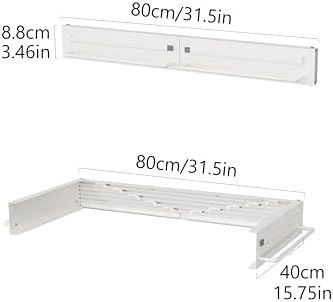 JOOM Wall Mounted Clothes Drying Rack, 31.5 Inch Foldable Rack - Image 3
