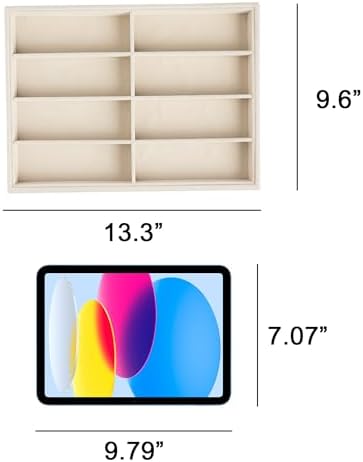 Frebeauty 8-Slot Sunglass Organizer, Velvet Sunglass Holder - Image 4