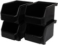 ReadySpace Medium-Tall Stackable Plastic Storage Bins by Akro-Mils
