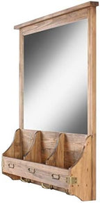 Kate and Laurel Stallard Decorative Rustic Wood Home Organizer - Image 2