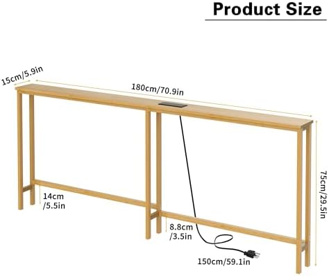 VASMIA 70.9 Inch Narrow Console Table - Image 3