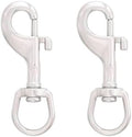SHONAN 2.75 Inch Swivel Eye Snap Hook, 2 Pack Marine Grade Scuba Bolt Snap by ShonanSystemsLLC