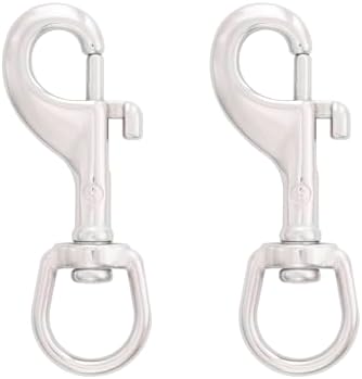 SHONAN 2.75 Inch Swivel Eye Snap Hook, 2 Pack Marine Grade Scuba Bolt Snap by ShonanSystemsLLC