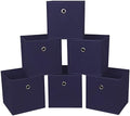 Foldable Storage Cubes Bins, 11 Inch Cloth Storage Cube Fabric Storage Box by NieEnjoy