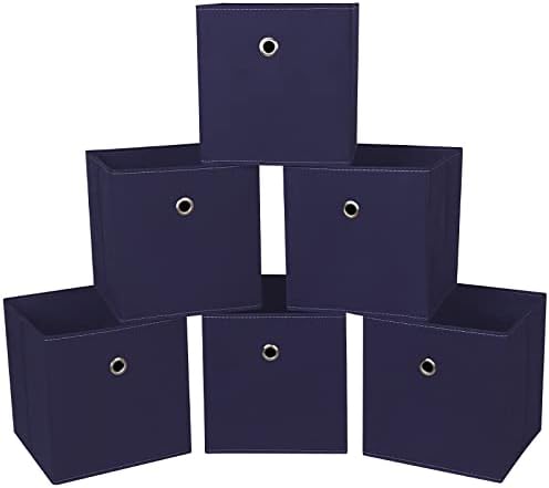 Foldable Storage Cubes Bins, 11 Inch Cloth Storage Cube Fabric Storage Box by NieEnjoy