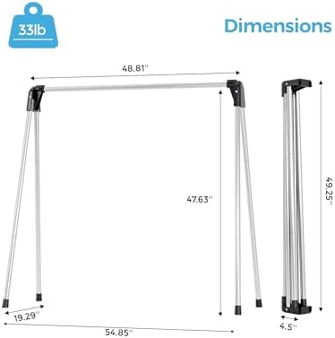 APEXCHASER Clothes Drying Rack Foldable, Portable Clothes Airer - Image 4