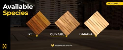 Maximo Cumaru Hardwood Interlocking Deck Tiles, Flooring - Image 5