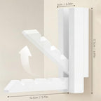 2 Pack Clothes Drying Rack Wall Mounted, Space Saver Wood Wall Mounted Folding - Image 2
