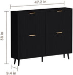 Shoe Cabinet Storage, Modern Freestanding Organizer - Image 2
