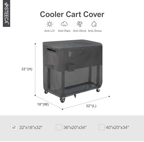 Waterproof Cooler Cart Cover 32L x 18W x 32H inch - Image 2
