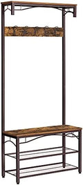 VASAGLE Coat Rack and Storage Bench, Hall Tree by VASAGLEbySONGMICSHOME