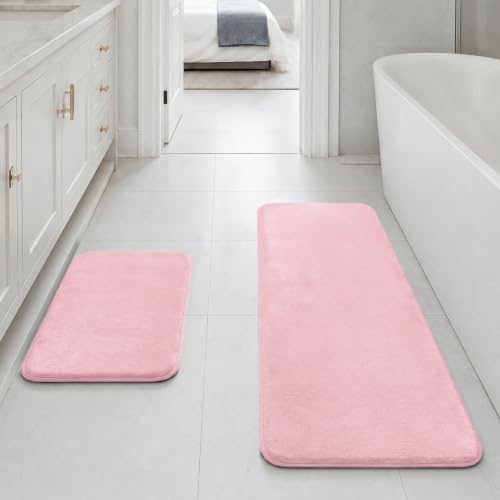 HUXMEYSON Bathroom Rugs Sets 2 Piece, Non-Slip & Quick Dry Bath Mat Set by HUXMEYSON