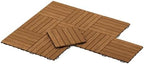 Furinno TIOMAN Hardwood Interlocking Deck Tiles, Light Wood - Image 4