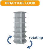 SpaceAid 6 Tier Rotating Shoe Rack Tower, Spinning Shoe Display Lazy Susan - Image 7