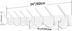WEBI Coat Rack Wall Mounted, 8 Hooks, Coat Hooks Wall Mount, Wall Coat Hanger - Image 3