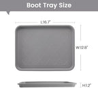 Boot Tray 2 Packs All Seasons Multi-Purpose, Waterproof Boot Trays - Image 2