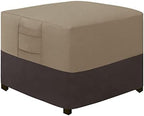 Easy-Going Heavy Duty Outdoor Ottoman Cover, Camel/Dark Brown by Easy-Going