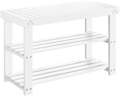 Pipishell 3 Tier Bamboo Shoe Rack Bench by Pipishell