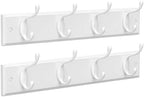 SONGMICS Wall-Mounted Coat Racks, 8 Dual Metal Hooks by VASAGLEbySONGMICSHOME