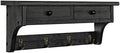 Emfogo Wood Coat Hooks Wall Mounted, Rustic Style by Emfogo