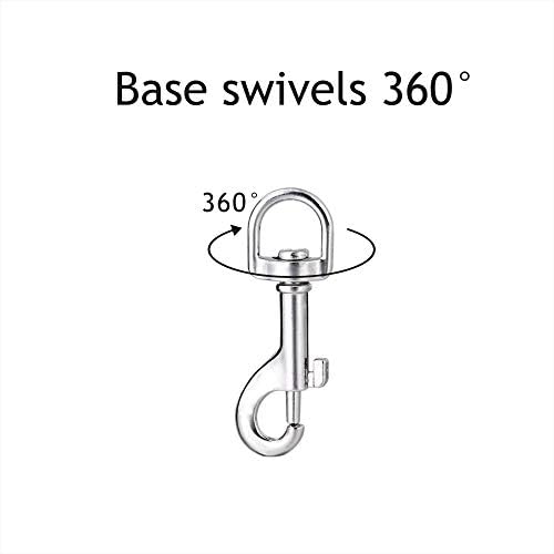 50pcs Swivel Snap Hooks for Dog Leash Collar Linking, Metal Heavy Duty Eye - Image 6