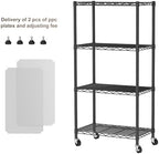 Golpart Shelves Storage Shelf Wire Closet Bathroom Organizers Metal Pantry - Image 3