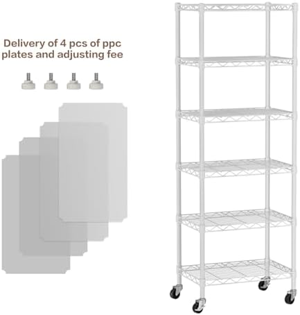 Golpart Small Shelves Storage Wire Metal Adjustable Shelf Unit - Image 4