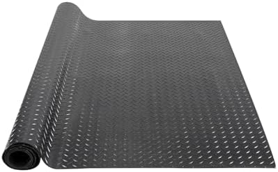 VEVOR Diamond-Plate Rubber Flooring Roll, 3 mm x 4 ft x 10 ft Garage Floor Mat by VEVOR