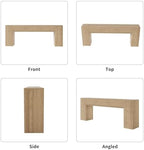 Epecoya 86-Inch Console Table for Living Room, Light Oak Brown - Image 6