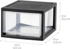 IRIS USA Plastic Storage Drawer Organizer, 14.5 Qt Stackable, 3 Pack - Image 3