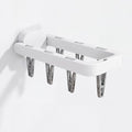 Wall Mounted Drying Rack with 7 Hidden Clips by Rxuiael