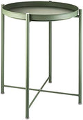 EKNITEY Small Side End Table: Metal Side Table by EKNITEY