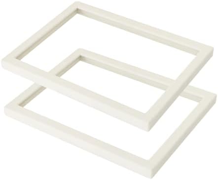 Coward 2Pcs Beige Velvet Glass Lid by FocusOnJewelryDisplay15yrs