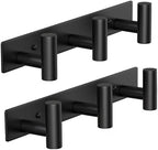 Coat Rack Wall Mounted-3 Hooks, Heavy Duty Stainless Steel Wall Hooks by VINHOLD