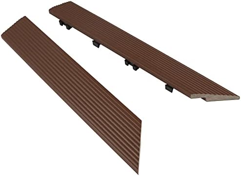1/6 ft. x 1 ft. Quick Deck Composite Deck Tile Outside Corner Fascia in - Image 2