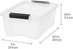 IRIS USA 6-Pack 13 Quart Storage Bins - Image 3