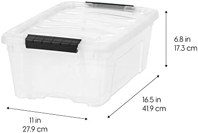 IRIS USA 6-Pack 13 Quart Storage Bins - Image 3