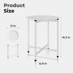 Bamworld White Plant Stand Indoor Small Plant Table Outdoor Plant Holder - Image 3