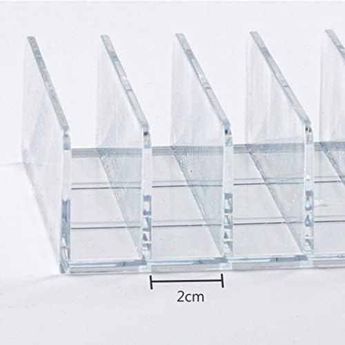 Acrylic Mail Holder 2 Pack, 7 Slots Clear Desk Organizer - Image 2